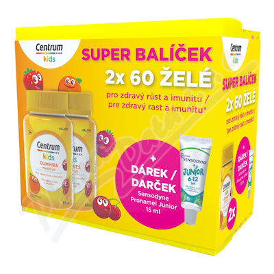 Centrum Kids Gummies multifruit 2x60ks+dárek