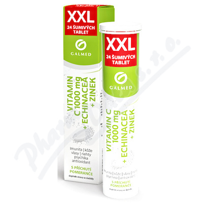 Vitamin C 1000mg echin.zinek eff.tbl.24 XXL Galmed