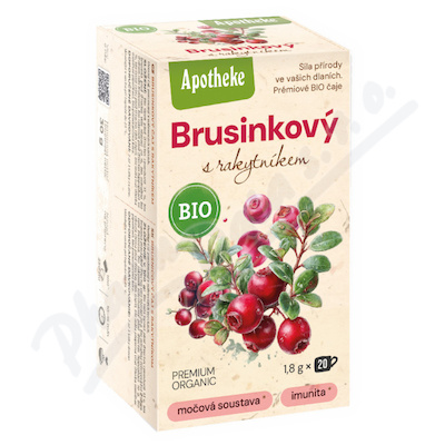 Apotheke BIO Brusinkový s rakytníkem čaj 20x1.8g