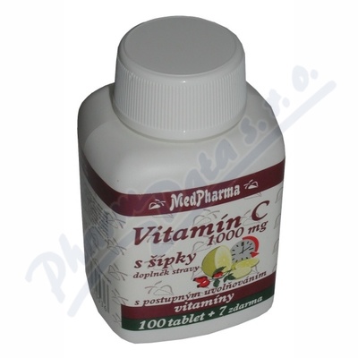 MedPharma Vitamín C 1000mg s šípky tbl.107 prod.úč