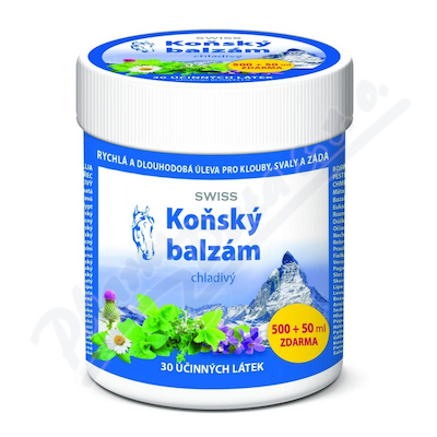 Koňský balzám SWISS chladivý 500 + 50 ml