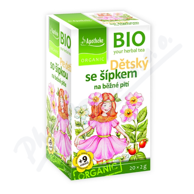 Apotheke BIO Dětský se šípkem běžné pití čaj 20x2g