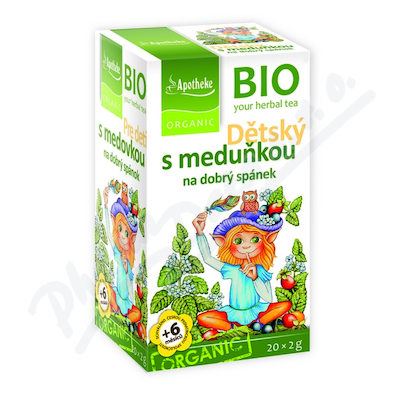 Apotheke BIO Dětský s meduň.dobrý spánek čaj 20x2g