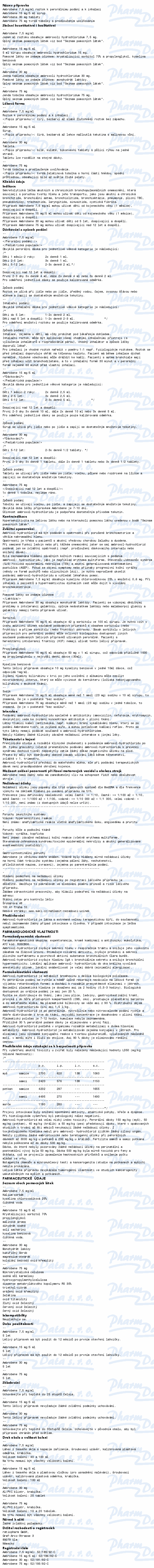 Ambrobene sol.100ml 7.5mg/ml roztok/kapky