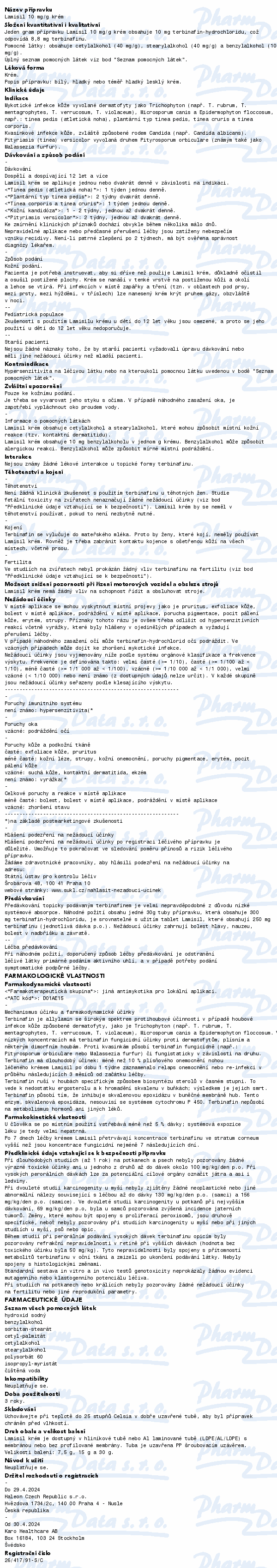 Lamisil 10mg/g crm.1x15g II+membrána
